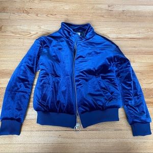 Blue Valor Bomber Puffer Jacket
